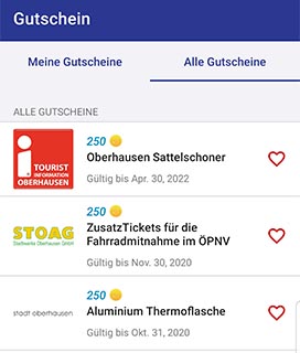 Gutscheine der Partner in der RadRouten-App