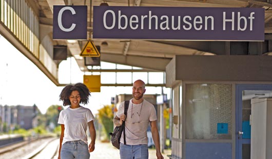 Touristen in Oberhausen