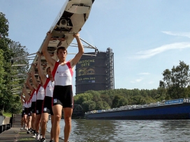 Bild: Ruder-Training am Rhein-Herne-Kanal