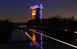 Der Gasometer am Rhein-Herne-Kanal (Foto: Carsten Walden)