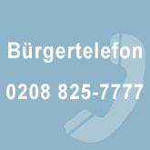 Bild: Bürgertelefon 0208 825-7777